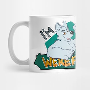 I'm a werefox, white Mug